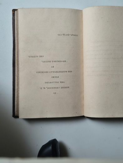 The Pleasures of Hope, with Other Poems. 1805. Thomas Campbell. Rare antique book, full leather.