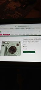 fujifilm instax wide 400 pistach camera