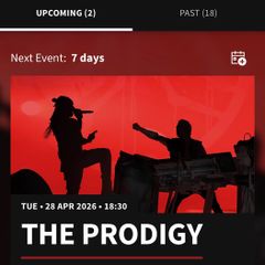 Prodigy & Carl Cox Ticket for sale