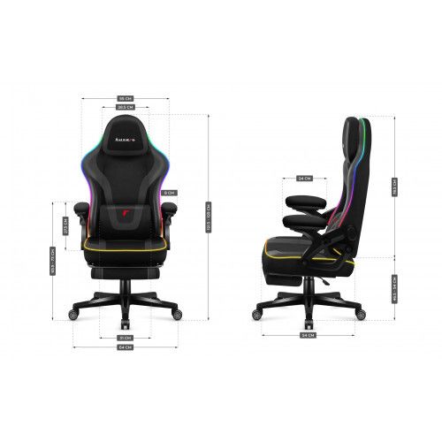 Huzaro Force 4.6 Black Mesh RGB Smart Gaming Chair