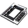 2.5" SATA 2nd HDD SSD 9.5mm Hard Drive Caddy Adapter for Laptop PC Universal Image 2