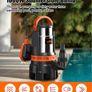 BRAND NEW sewage pump 1020n 2000l/h stainless steel pump sump pump for Swimming Pool Tub and Garden Irrigation and Long 32ft Cable Image 7