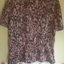 Womens DIESEL shirt blouse Sierra top blush leopard Size L large Brand new BNWT Image 8