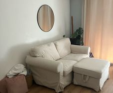 Ektorp 2 Seater and Footstool