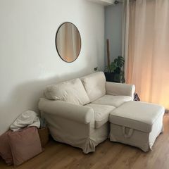Ektorp 2 Seater and Footstool