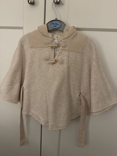 poncho baby girl size 1-2 years 92cm
