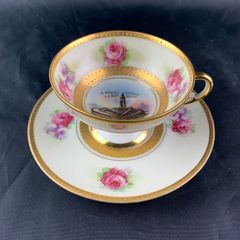 Vintage Souvenir Demitasse Cup and Saucer