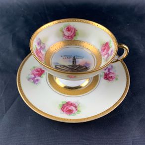 Vintage Souvenir Demitasse Cup and Saucer