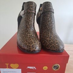 Kate Appleby Leopard Print Boots - New