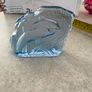 Vintage Glass Dolphins Plaque | Three Dimensional Pressed Glass Plaque of Dolphins Image 6