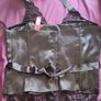PLUS SIZE (26) Black Lace Halter Neck Top. New Image 3