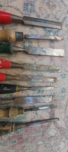 Hand Chisels (used) x 9 - For Sale