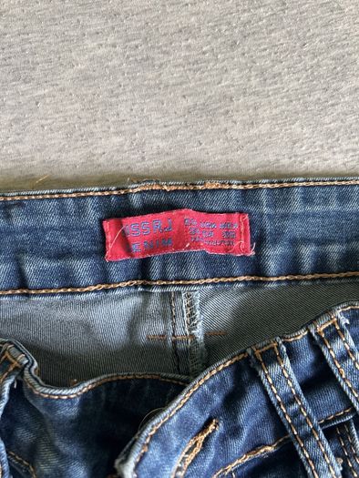 Denim short shorts