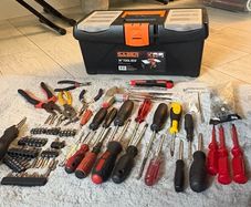 tool box + tools