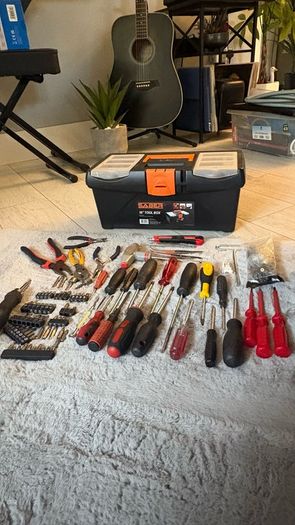 tool box + tools
