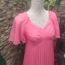 Vintage 70s Mags Fortail Paris Coral Pink maxi Dress Image 2