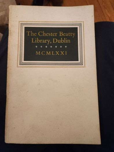 Chester  Beatty Library Dublin. Beautiful Illustrated  Giuide .in Good Condition.
