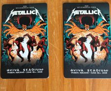 metallica dublin night one fan cards for trade