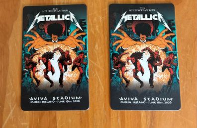 metallica dublin night one fan cards for trade