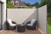 Double-sided awning 180 x 600 cm beige