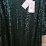 Quiz Sequin Green Top Size Uk 26 (nwt) Image 3