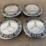 75 mm Mercedes wheel Caps 4pcs Black Silver Image 3