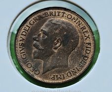 United Kingdom 1925 year Uncirculated Farthing.