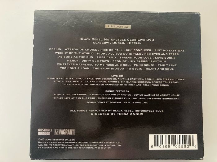 Black Rebel Motorcycle Club - Live (Dublin: Double DVD & CD)