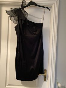 Red Herring black one shoulder Dress