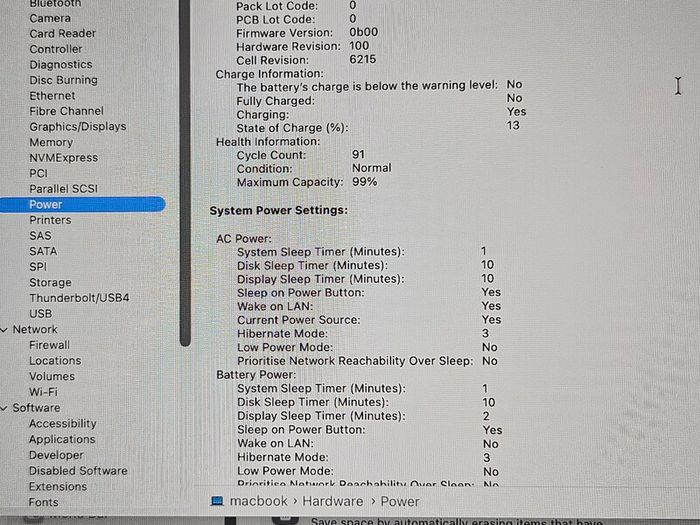 MacBook Air M2 2022, Starlight, 8GB/512GB, 99% Battery