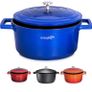 Dishes with lids oven proof ticker than cast iron pot hob to oven casserole dishes large 24CM (FREE POSTAGE) Image 2
