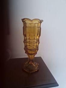 vintage amber glass