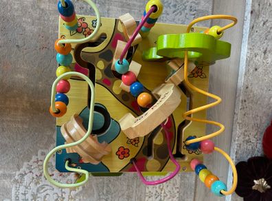 B. toys Zany Zoo Wooden Activity Cube Assortment