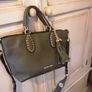 Michael Kors Brooklyn grab bag olive green BNWT Image 2