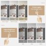 Hollywood Vanity Mirror with Lights, 58x45cm Lighted Makeup Mirror with 15 Dimmable Led Bulbs, 3 Lighting Modes, Touch Screen Control Image 3