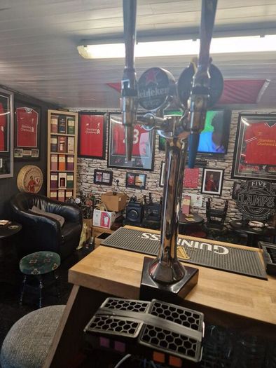 Full home bar setup
