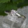 Vintage 1940/50s 0.5ct Diamond Solitaire Ring - 18ct White Gold Image 9