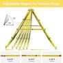Double Sided Rebounder Net, Football Nets, Reforced Painted Poles, Adjustable Angles, Rebound Net with Target for Skills Training, Portable Football Goals for Garden, 120x120cm Image 3