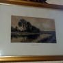Large Antique Framed Landscape 'The Silvery Morn' Image 6