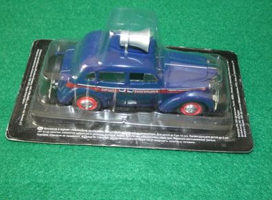 Deagostini Russian Ussr Moskvich-400-420 Orud Police Scale 1:43 In Blister Pack