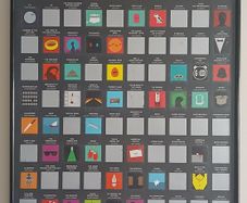 100 Movie Bucket List Scratch Poster with Frame