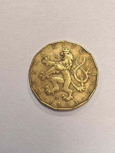 Czech republic 20 korun coin