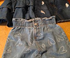 3 girls Denim Skirts.