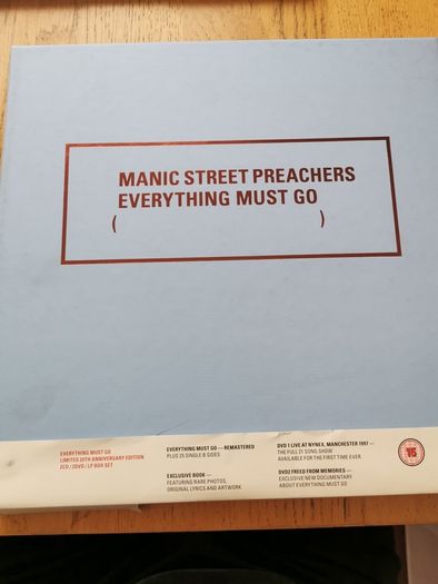Manic Street Preachers Everything Must Go Box Set