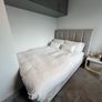 4ft6 (135cm) Double Silver Velvet Fabric Bed With USB Ports Image 7