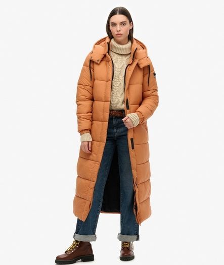 Superdry maxi puffer coat