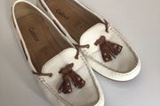 Ladies Gabor White leather Moccasins Size 7