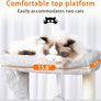 Cat Tree, 100cm Tower with All-Sisal Wrapped Scratching Post Image 2