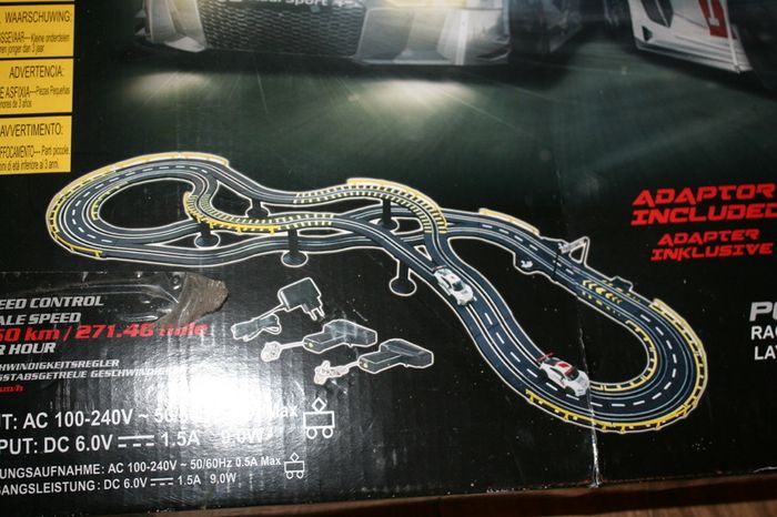 Furious Challenger Road Racing Slot Car Set Electric Powered Kids or Adults Toy (65" long)