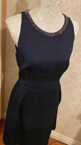 Dress oasis navy lined and pockets
